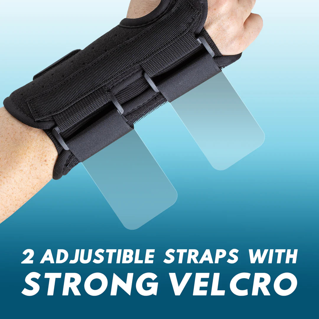Carpal Tunnel Wrist Brace Night Support and Metal Splint Stabilizer  [Single] - Helps Relieve Tendinitis Arthritis Carpal Tunnel Syndrome Pain 